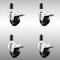 Service Caster 3 Inch 316SS Soft Rubber Swivel 1-1/4 Inch Expanding Stem Caster Set Lock Brake SCC-SS316TTLEX20S314-SRS-114-4 - alternate 2